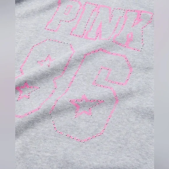 VS PINK IVY FLEECE CAMPUS FULL ZIP HOODIE - Picture 3 of 6